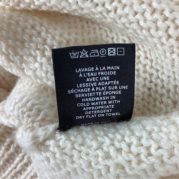 ISABEL MARANT ETOILE Women’s 38 (M) Wool Alpaca Pullover Sweater Side Vent Cream - Picture 14 of 14